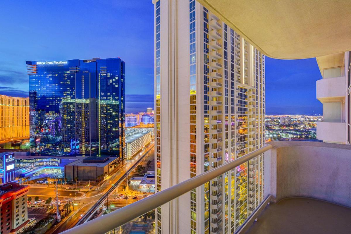Lucky Gem Penthouse & Luxury Suites At Signature Resort, Balcony Strip View 1607 Las Vegas Exterior foto
